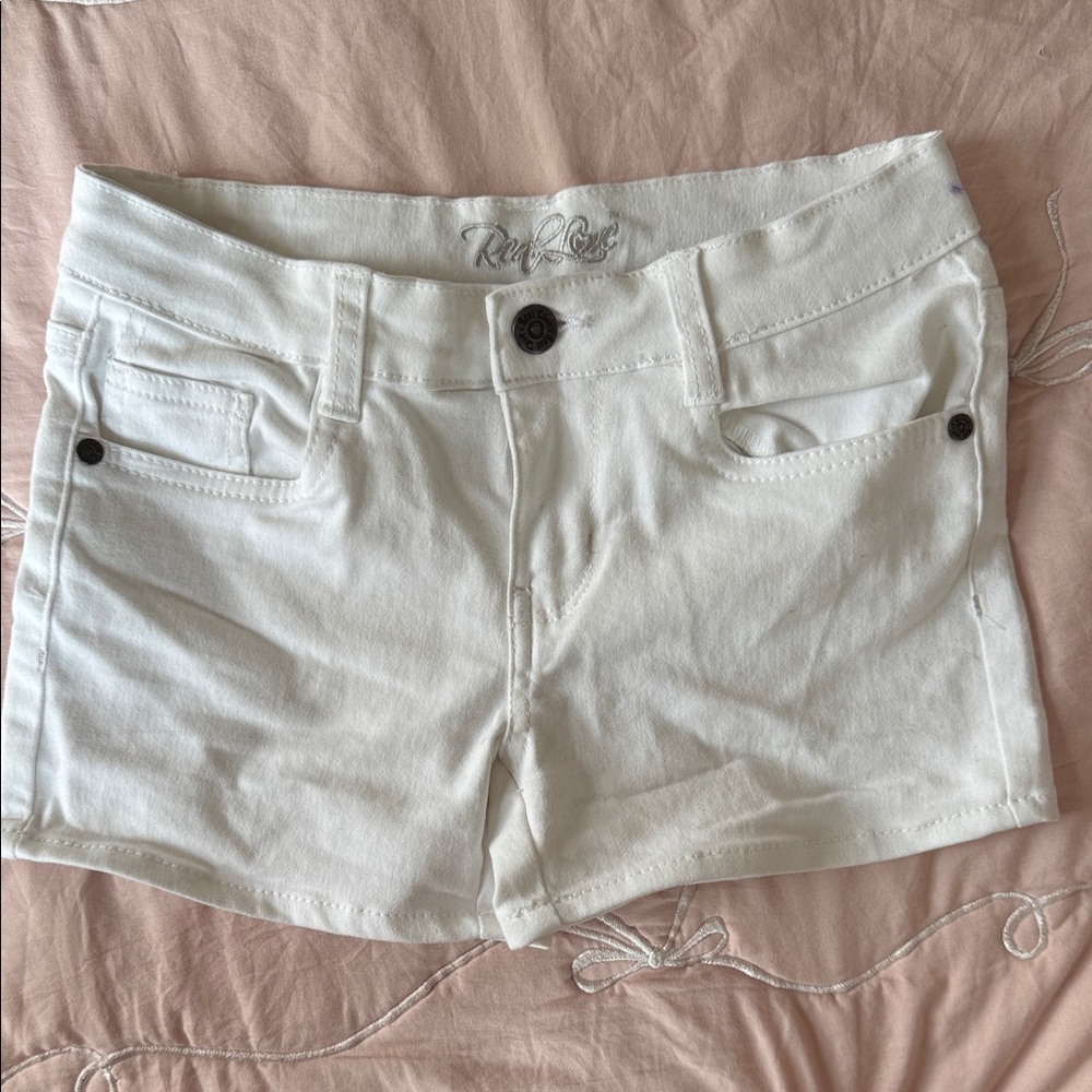 Real Love White Girls Denim Shorts